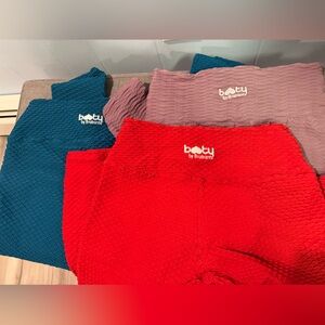 Booty by Brabants Red, Blue, and Pink Leggings